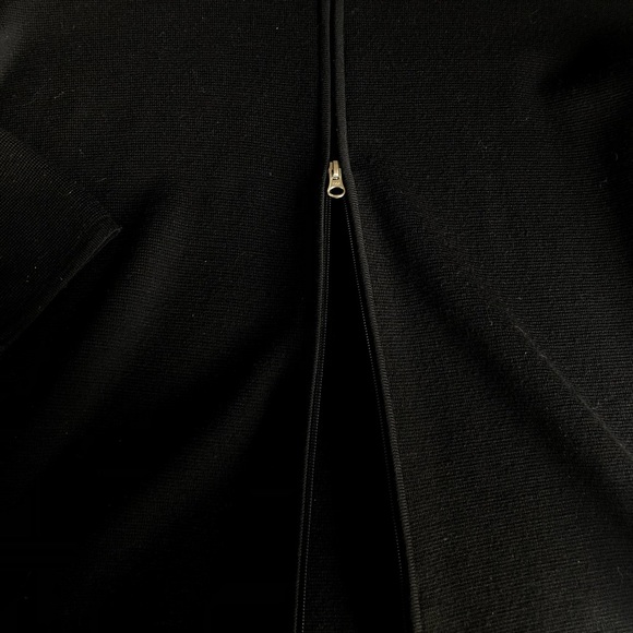 Vintage Gran Sasso Italy Black Wool Full Zip Cardigan Jacket Men’s XL? - Picture 4 of 6